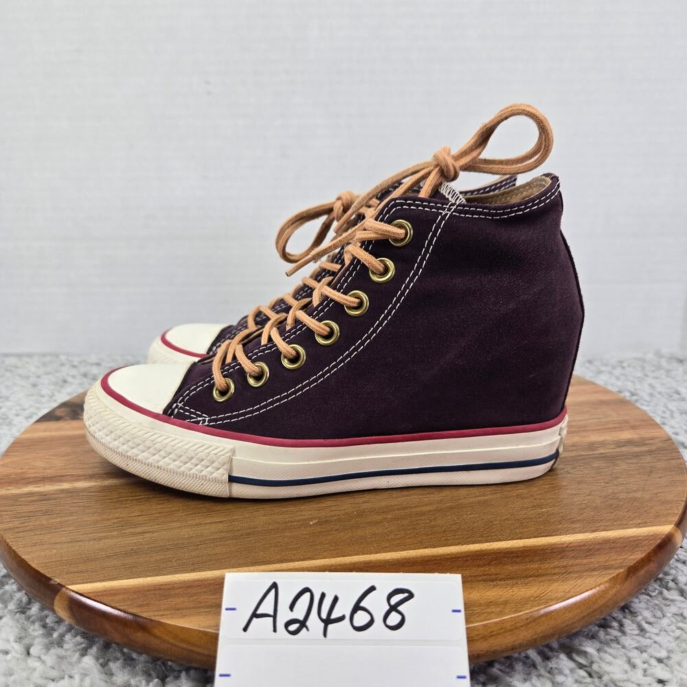 Converse Chuck Taylor All Star Lux Mid Purple Faux Suede Hidden